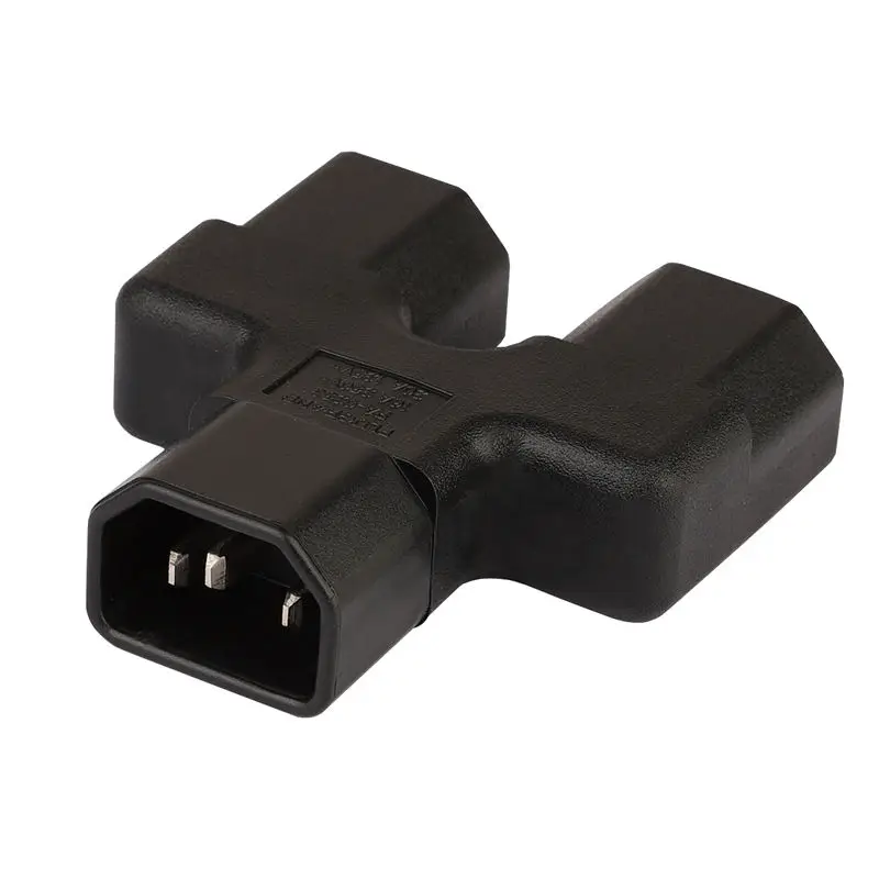 

C14-2 To C21 Iec320 C14 To 2 x Iec 320 C21 Ac Power Adapter Converter Male To Female Socket Conversion US Plug