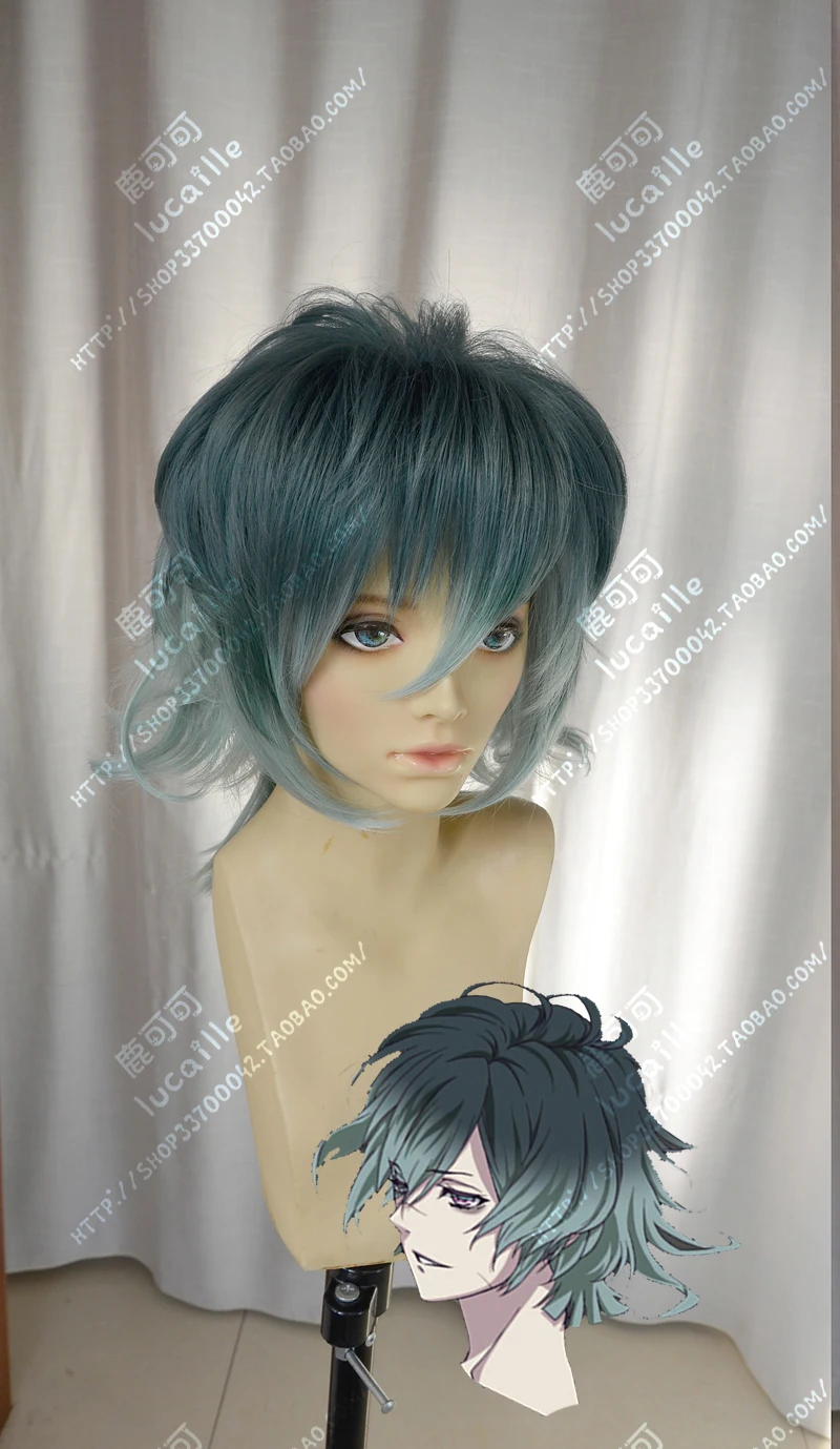 For Cosplay New DIABOLIK LOVERS Mukami Ruki Anime Cosplay  Party Wig+Wig Cap