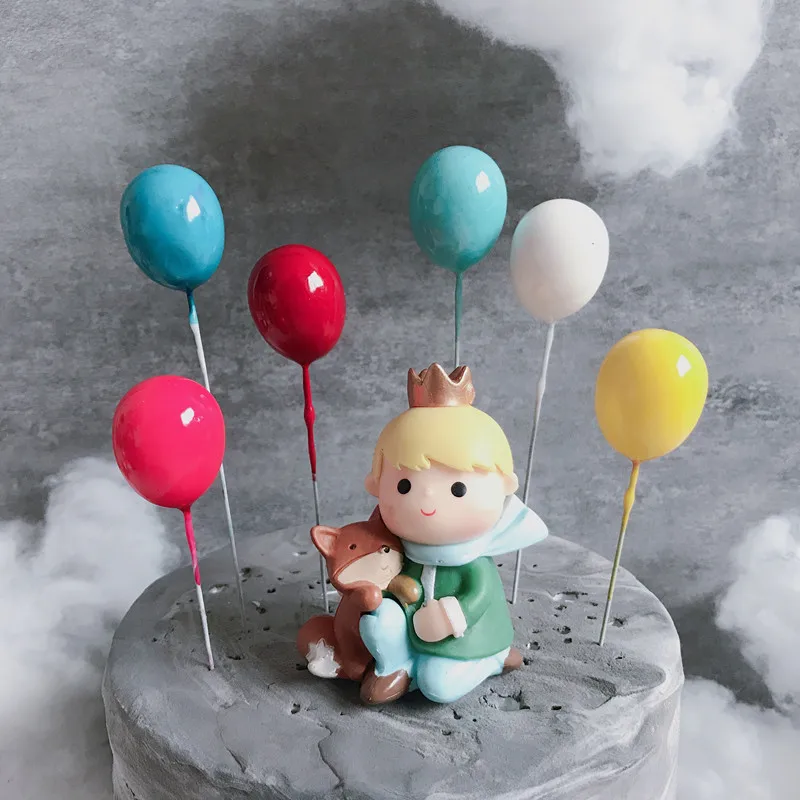 

White Red Blue Yellow Balloon Collection Cake Topper for Party Decoration Dessert lovely Gifts