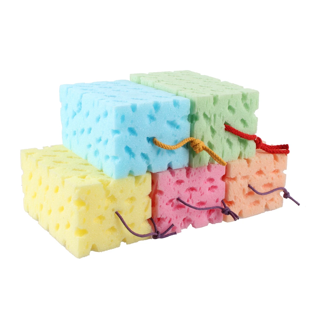 5Pcs/Set Washing Cleaner Sponge Blocks Car Accessories Care Washing