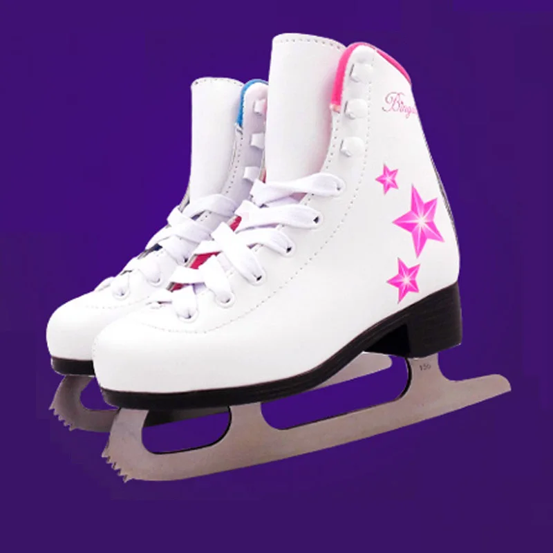 Japy تزلج الجليد تزلج الخدع أحذية الكبار الطفل بو زلاجات ثلجية المهنية زهرة سكين الجليد هوكي سكين الحقيقي زلاجات ثلجية