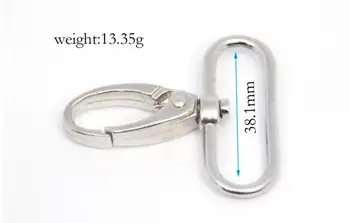 

38.1mm Silver trigger snap for bag, hardware accessories,handbag hook swivel clasp Dog clip hook metal Clip Buckle