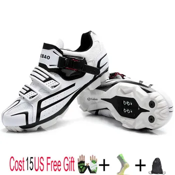 

TIEBAO Professional Men Women MTB Bicycle Cycling Shoes Winter Self-Locking High Ankle Boots Triathlon Bike Shoes