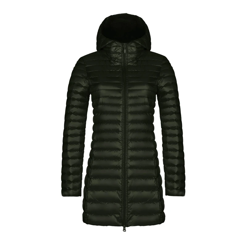 Бренд NewBang, женские пуховики, женское длинное зимнее теплое пальто, ультра легкий пуховик, Женский светильник, теплое Женское пальто - Цвет: armygreen