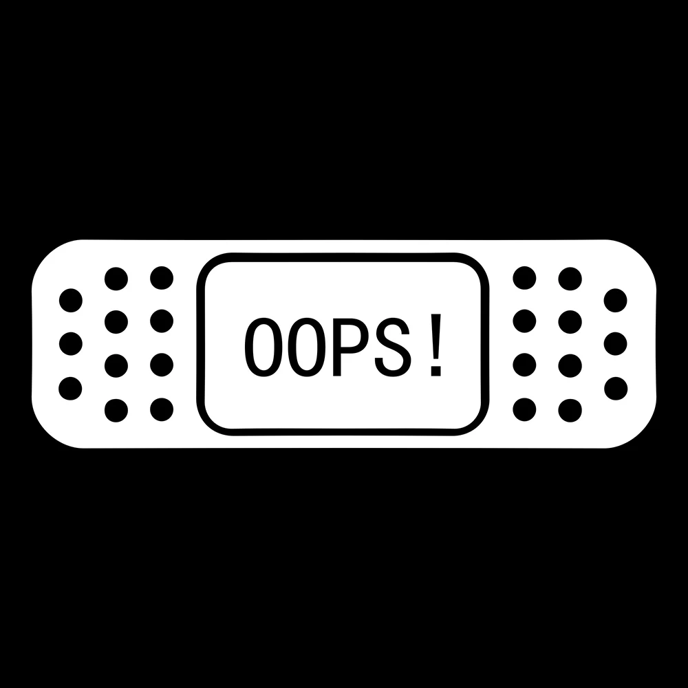 Rylybons 15*5 см Новый OOPS! Лента помощи JDM для автомобильного бампера наклейки и кузова