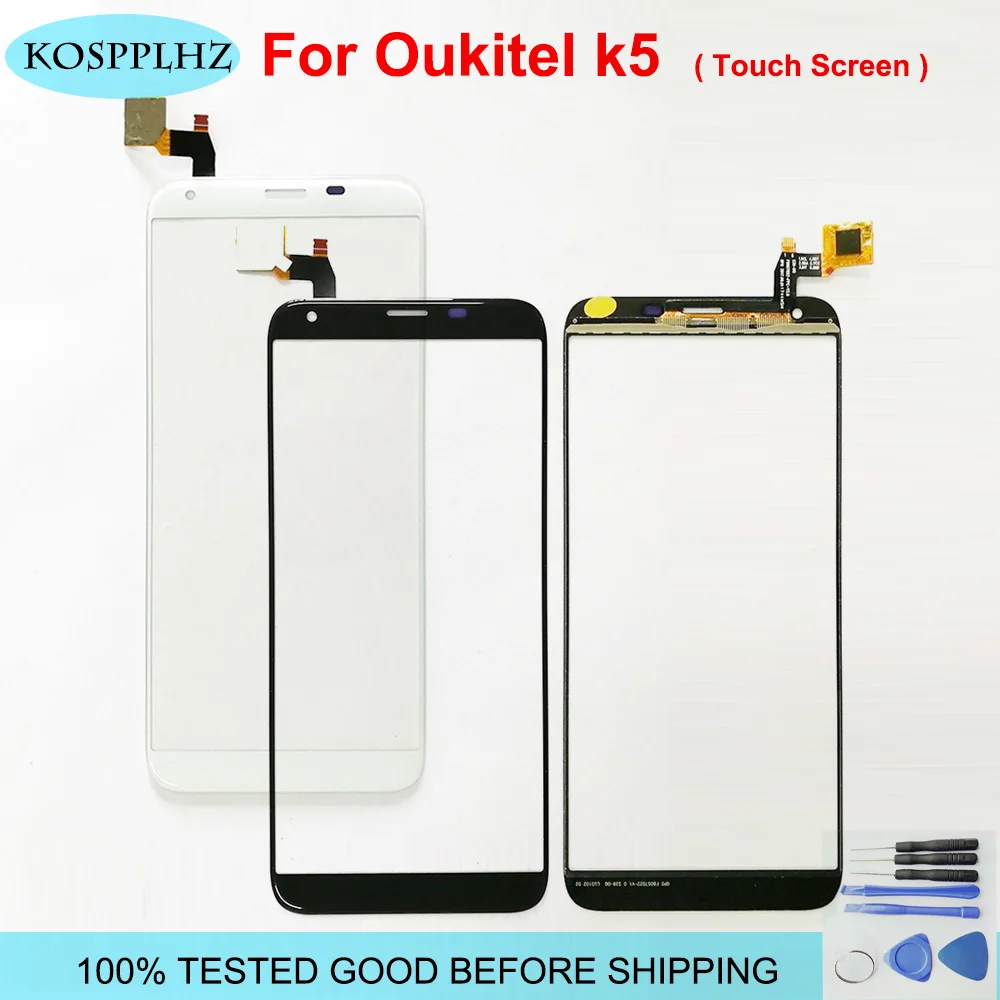 KOSPPLHZ 5.7 inch for OUKITEL K5 Touch Screen Glass 100% tested Digitizer Panel Replacement For Oukitel K 5 + tools | Мобильные