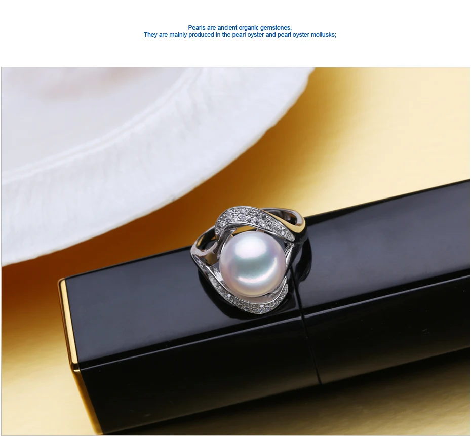FENASY, ювелирные изделия из жемчуга, 925 пробы, серебряные кольца для женщин, любовь, люкс класс, кубический цирконий, Помолвочное кольцо, регулируемое кольцо, ювелирное изделие