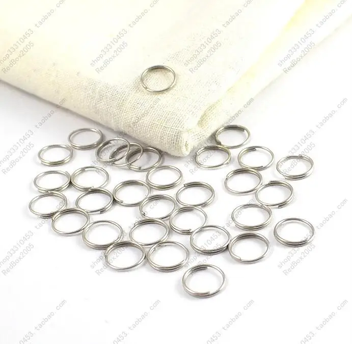 

500pcs/lot Diy Accessories 10mm Key Ring key Rings 10 mm Small Circle Steel Wire Key chain accessories