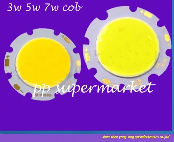 

100pcs 3W 5W 7W 10w COB SMD High Power LED Lamp Chip Cool White Warm White Light