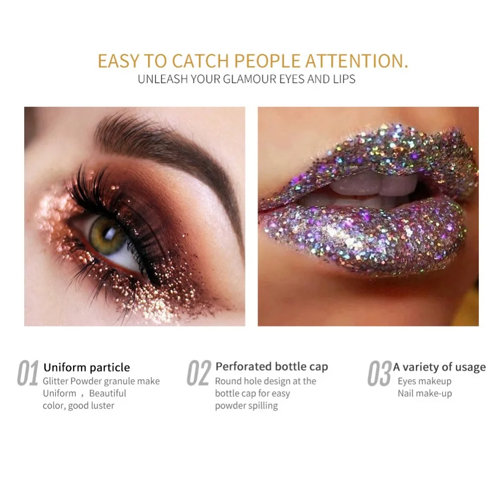 20 Colors Glitter Party Eyeshadow Cosmetics Colorful Diamond Makeup Lips Eyes Powder Lasting Eye Shadow 20 Colors Glitter Party Eyeshadow Cosmetics Colorful Diamond Makeup Lips Eyes Powder Lasting Eye Shadow