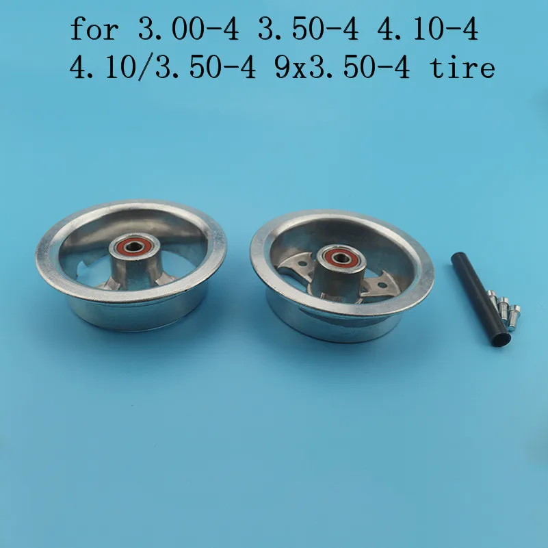 3.00-4 3.50-4 4.10-4 4.10/3.50-4 9x3.50-4'' 4 inch Alloy Rims Electric Scooter Wheel hub for scooter bike motorcycle ATV Go Kart