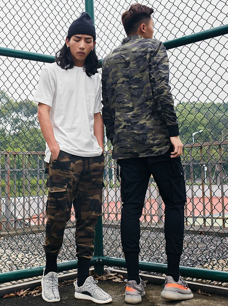 Aelfric Eden Мужские Jogger модные тренировочные брюки с несколькими карманами