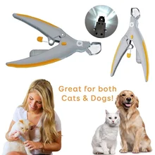 Trimmer Grinders Scissors Nail-Clippers Grooming Led-Light Electric Professionals Pet-Dog