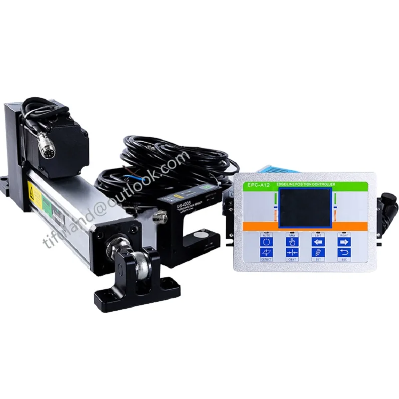 Edge position control web guide system with ultrasonic sensor and Servo ...