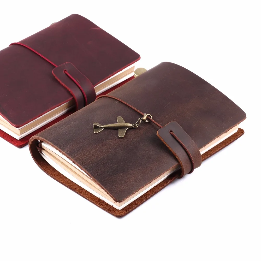 100 Genuine Leather Passport Notebook Handmade Cowhide Vintage Style Travel Journal Sketchbook