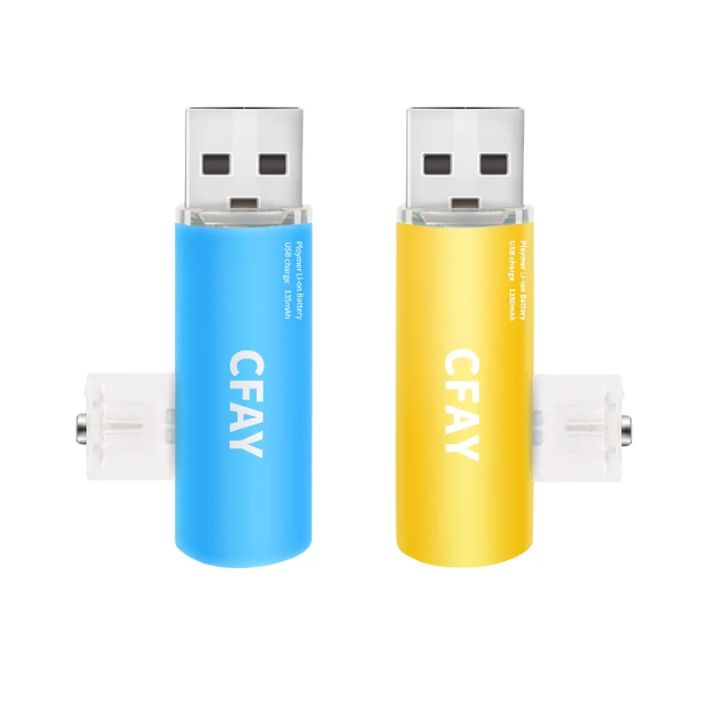 GTF Новинка AA 1,5 V 1350mAh батарея USB быстрая зарядка перезаряжаемая литий-полимерная батарея Замена батареи для электрической зубной щетки