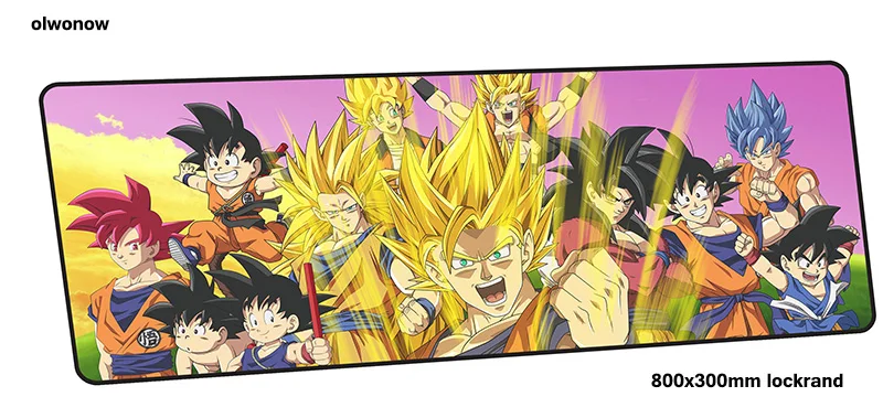 Dragon Ball Коврик для мыши с изображением 80x30 см для маленьких мальчиков подарок игровой коврик для мыши большой gamer коврик для мыши Аниме игра компьютерный стол padmouse клавиатура - Цвет: design 1