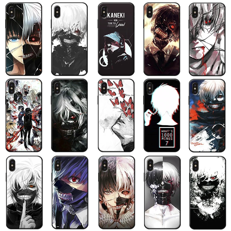 Tokyo Ghouls Anime Clear Style hard Soft Silicone Phone Case for iPhone X XS MAX XR 7 8 6 6S plus 5S SE |
