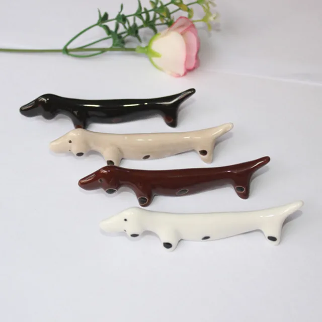 1pcs Anese Style Retro Ceramic Dachshund Dog Tableware Frame 1pcs Anese Style Retro Ceramic Dachshund Dog Tableware Frame Restaurant Accessories Stand Holder Dining Tool
