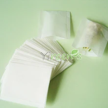 100 шт./лот герметичный чайный пакет 50X60 мм Пустой чайный пакетик, фильтровальная бумага, чистый фильтр-пакет, фильтры для кофе