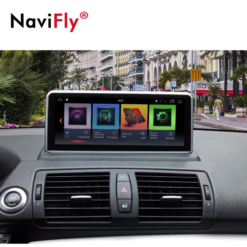 Perfect New! Android 8.1/Android7.1 Car radio audio GPS Navigation for BMW 1 Series 120i E81 E82 E87 E88 2005-2012 Car Multimedia Player 3