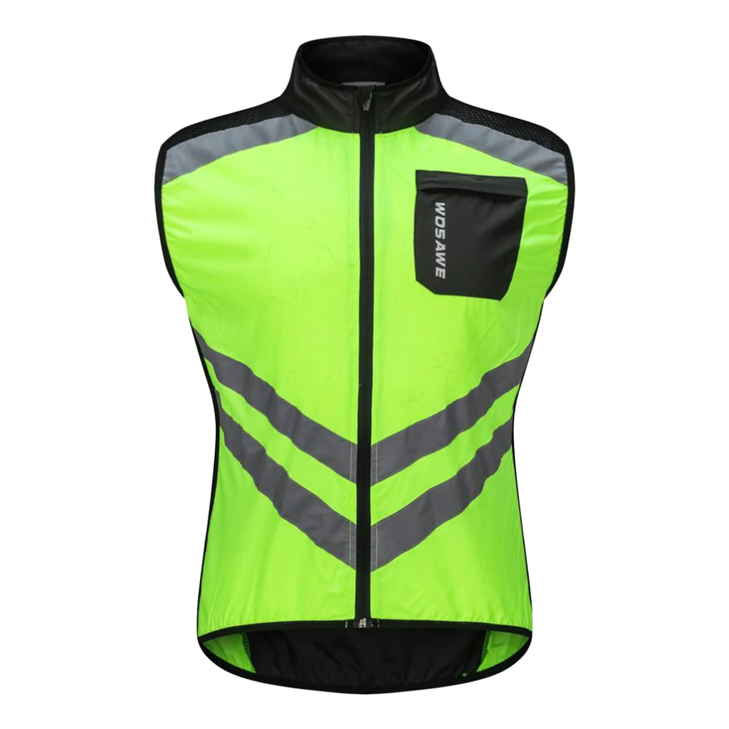 Windproof Cycling Vest Breathable Reflective Clothing Sleeveless Waterproof Cycling Equipment for MTB Bike Bicycle