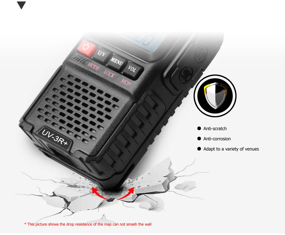 Baofeng UV-3R плюс иди и болтай Walkie Talkie мини Two Way Радио портативное Любительское радио UHF VHF двухполосный двухстрочный дисплей FM фонарик VOX CB радио