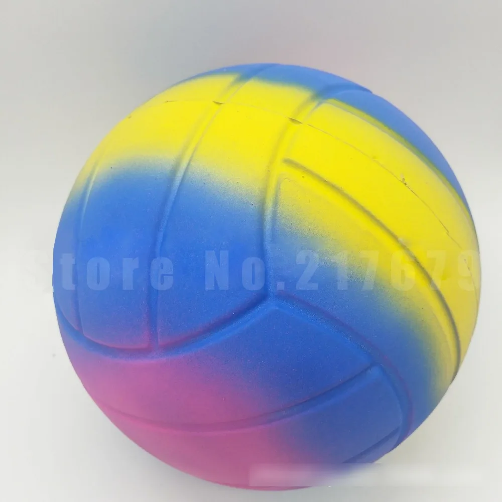 

2PCS squishy football jumbo volleyball 20cmx20cm rare squishy PU slow rising Soft squeeze Xmas Gift Stress Reliever wholesale