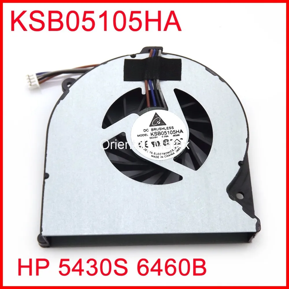 Оригинальный Новый KSB05105HA DC5V 0.35A для HP 5430S 6460B 8460P охлаждающий вентилятор ноутбука |