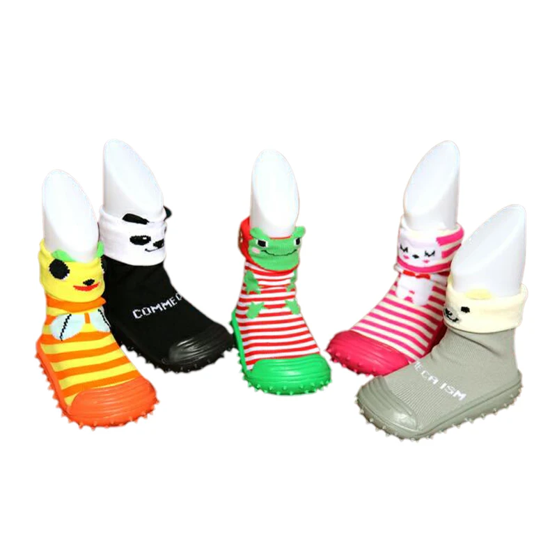 KiDaDndy Детские носки с резиновой подошвой носки-тапочки с с принтом Для детей для девочек и мальчиковносочки для новорожденных mary003llR