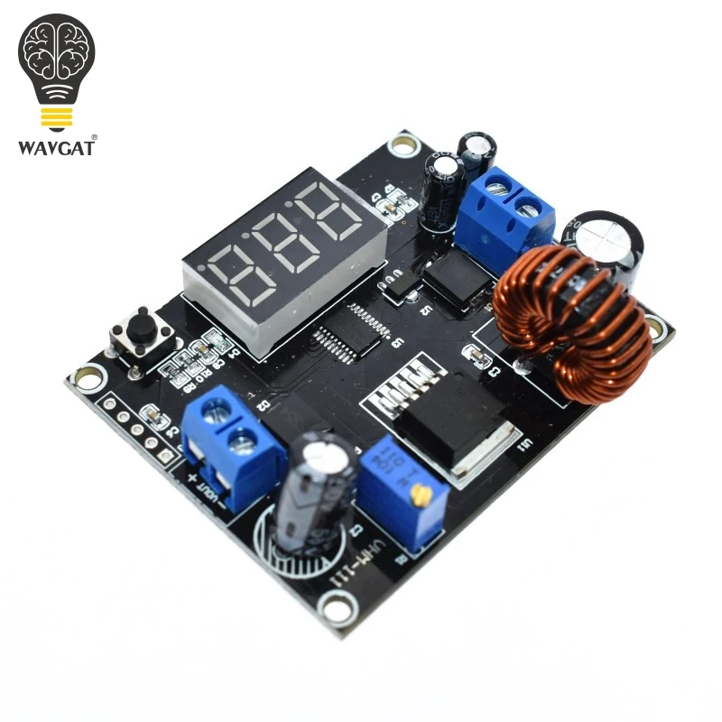 WAVGAT VHM 111 цифровой шаг вверх Питание модуль Boost 5A DC 3V 35 В до 5 в пост 45 Напряжение