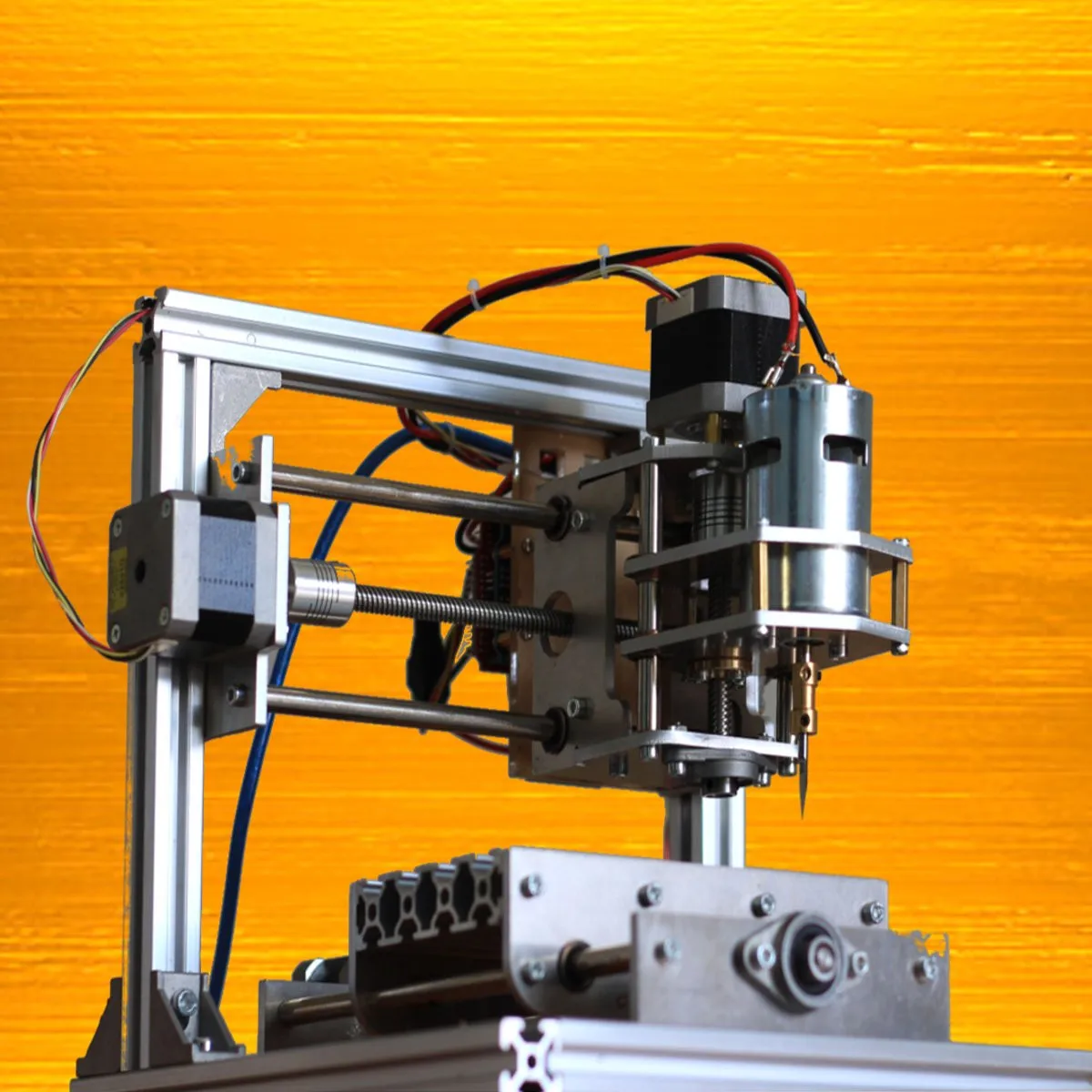 

Mini 24V 5A DIY 3 Axis CNC Engraver Engraving Machine 130x100x40mm PCB Milling Wood Carving Engraving Router Kit for Grbl Board