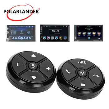 

Universal Car Steering Wheel Control Key Radio Remote Control GPS Navigation Buttons Black Music Wireless DVD For Stereo Player