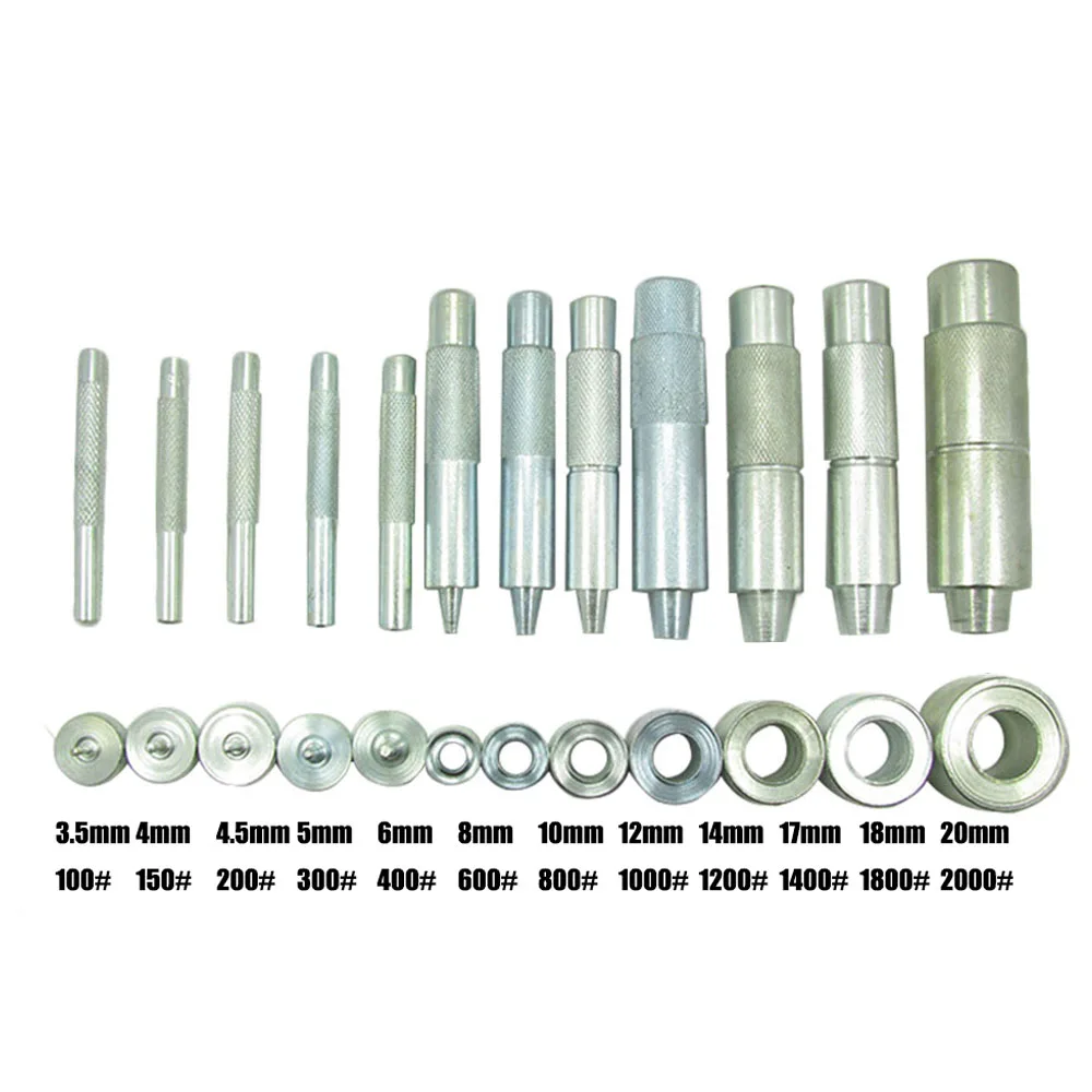 

1 Set Handmade Metal Eyelets Mold Tool 3.5-20mm Eyelets Tool Grommet installation Carbon Steel DIY Accessories High Quality