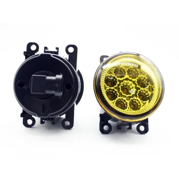 

2pcs Car Styling Round Front Bumper LED Fog Lights DRL Daytime Running Driving Yellow For Ford C-Max / Fusion 2013-2014