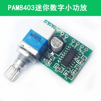 

PAM8403 mini 5V digital amplifier board with switch potentiometer can be USB powered