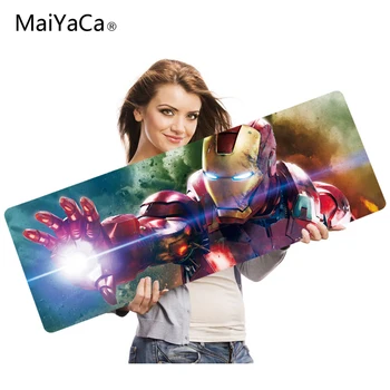 

MaiYaCa Computer Speed Mouse Pads Avengers Kaneki Gaming Overlock Edge Mouse Pad Rubber Gamer Soft Comfort Mouse Mat