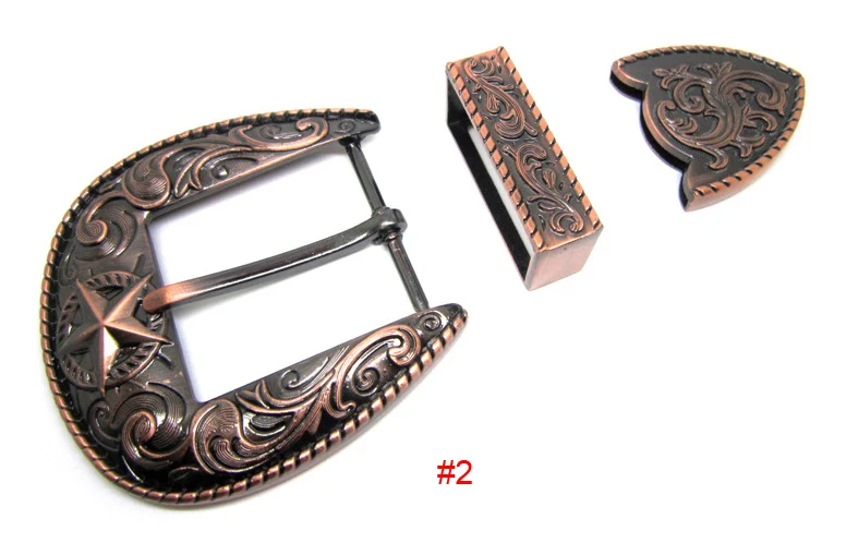

1-9/16"(40mm)DIY Leathercraft Hardware American Sheridan Karaqusa Style star Belt Buckle Sets,unique leather craft accessories