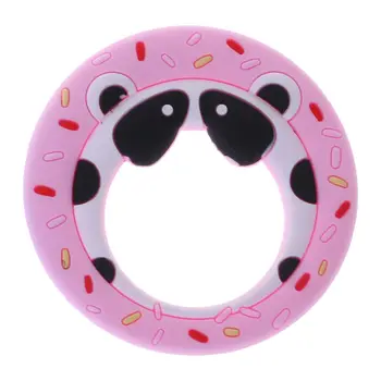 

3pcs Baby Teether Cartoon Panda Cute DIY Necklace Newborn Pendant Chew Toys Oral Care Pacifier