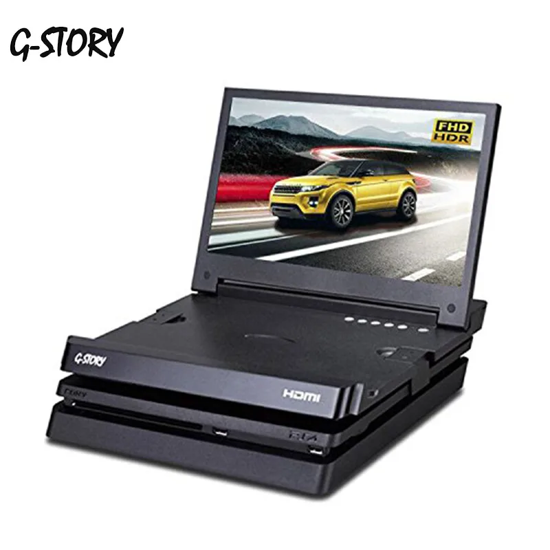 G-STORY 11,6 ''ips FHD 1080P Портативный игровой монитор для ухода за глазами для PS4 тонкий с FreeSync HDMI кабель динамик игровой дисплей - Цвет: Черный