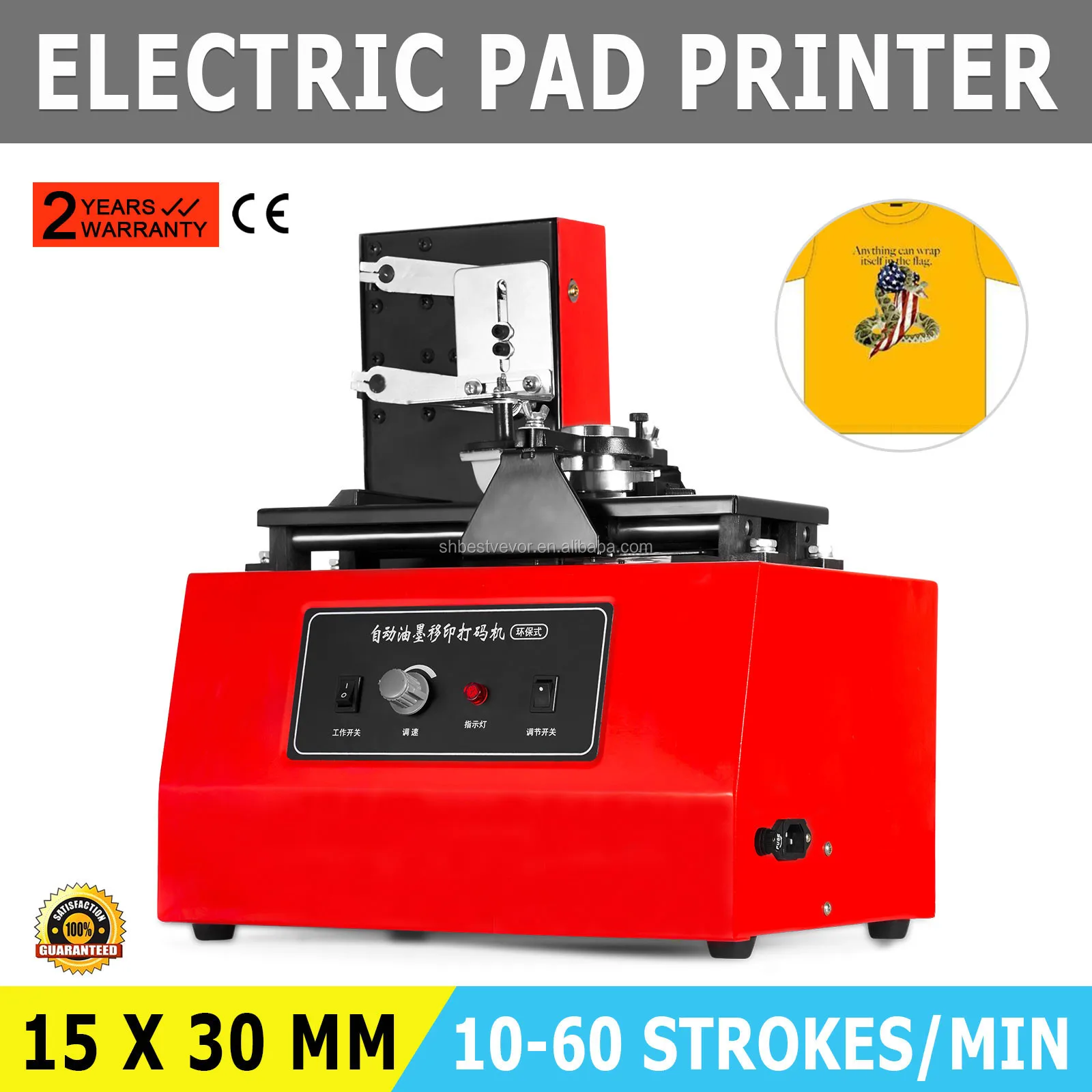 Электрический Pad принтер, печатная машина футболка тампонной печати