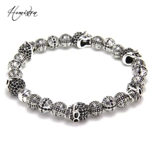 Thomas Skulls and Cross Hero Bead Elastic Bracelet from Rebel Heart Style, European Fashion Jewelry for Men TS-B983