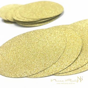 

Nicro 100Pcs Christmas Party Wedding Table Decoration Round Gold Glitter Paper Confetti de fiestas y eventos Epiphany #Con01