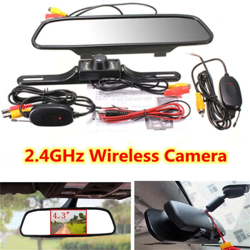 Wireless Reverse Car Rear View Camera 4.3