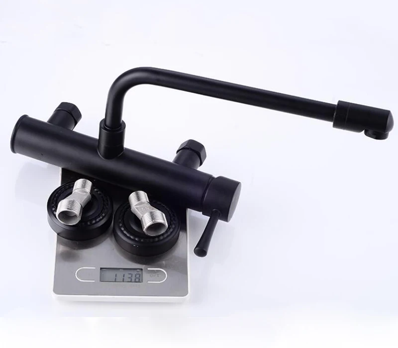 com misturador de cozinha com dois buracos alça única b3302