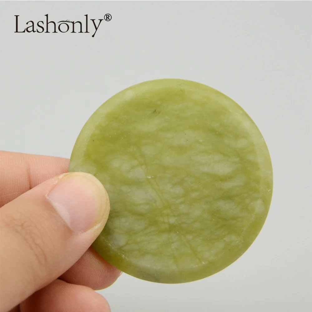

2/5/10Pcs 5cm Big Size Jade Stone for Eyelash Extension Tools Hold Eyelash Glue Tile Keep Glue Fresh Glue Holder
