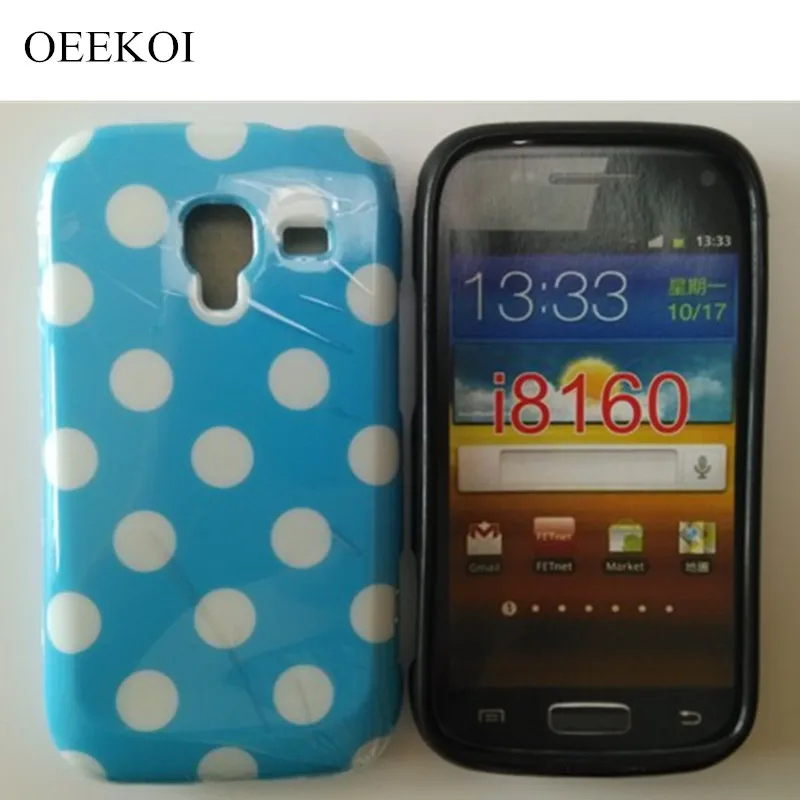 OEEKOI в чехол горошек и гибкая накладка из ТПУ для samsung Galaxy Ace 2 i8160 чехлы телефонов