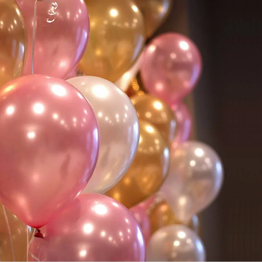 

Pearl balloons 20pc 10 Inch Thick 2.2 g Birthday Ballons Decorations Wedding Ballons Pink White Purple Globos Party Wholesale