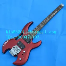 Большой Джон 6-строк Безголовый электрогитара с корпус из красного дерева f-1517