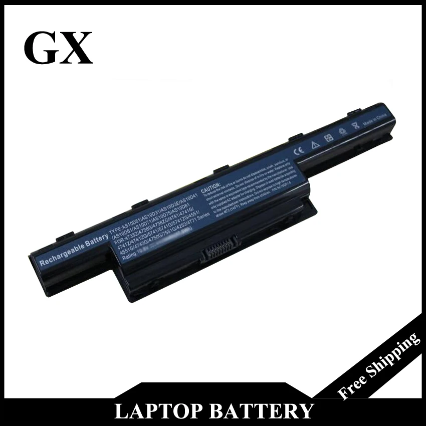

laptop Battery for Acer Aspire V3 5741 5742 5750 5551G 5560G 5741G 5742G 5750G AS10D31 AS10D51 AS10D61 AS10D71 AS10D75 AS10D81